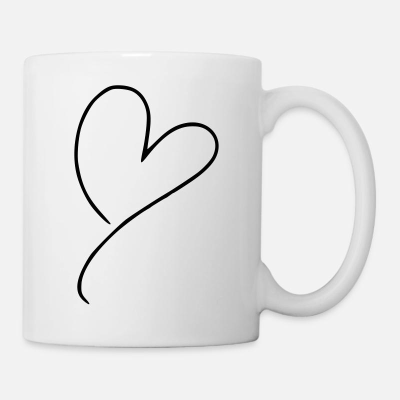 Heart Emoji Sketch - Mug - white