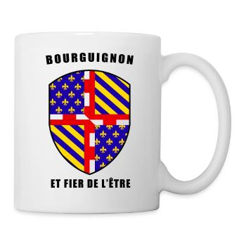 BOURGUIGNON ET FIER DE L'ÊTRE ! - Mug blanc - blanc - Droite