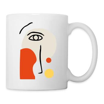 abstrak illustration - Mug - white - Right