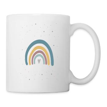 Regenbogen Poster - Tasse - Weiß - Rechts