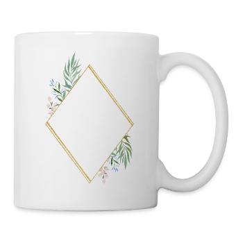 Floral design customizable - Mug - white - Right