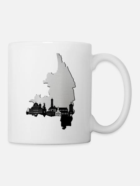 Augsburg Skyline - Tasse - Weiß