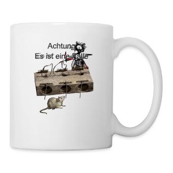 Achtung Fallen. - Tasse - Weiß - Rechts