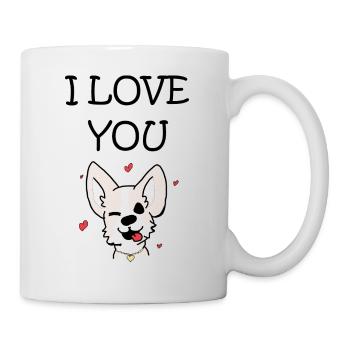 I LOVE YOU - Tasse - Weiß - Rechts