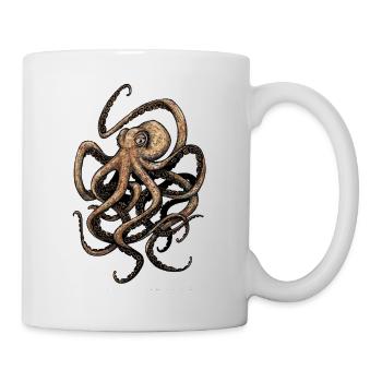 Octopus - Tasse - Weiß - Rechts