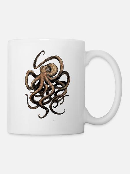 Octopus - Tasse - Weiß