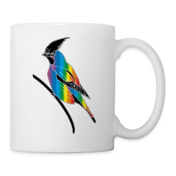 Oiseau - Mug blanc - blanc - Droite