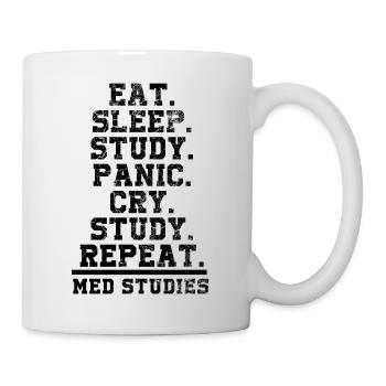 Eat. Sleep. Study. - Medical Studies - Mug - white - Right