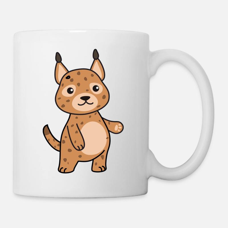 Luchs - Tasse - Weiß