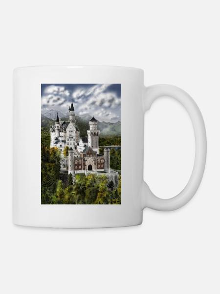 Schloss Neu Schwanstein - Tasse - Weiß