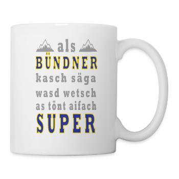 bündner - Tasse - Weiß - Rechts
