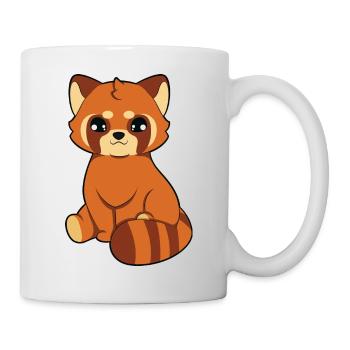 Roter Panda - Tasse - Weiß - Rechts