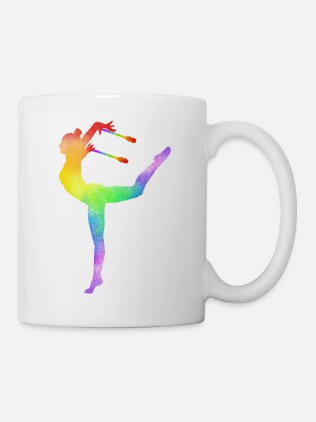 Rhythmische Sportgymnastik Keulen RSG Geschenkidee - Tasse - Weiß