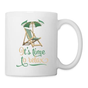 relax - Mug blanc - blanc - Droite