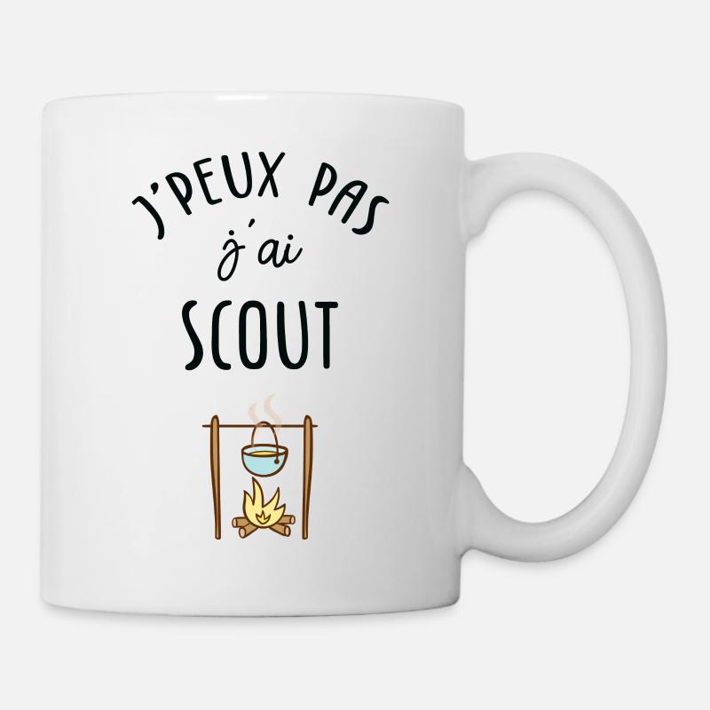 J'peux pas j'ai scout - Mug blanc - blanc