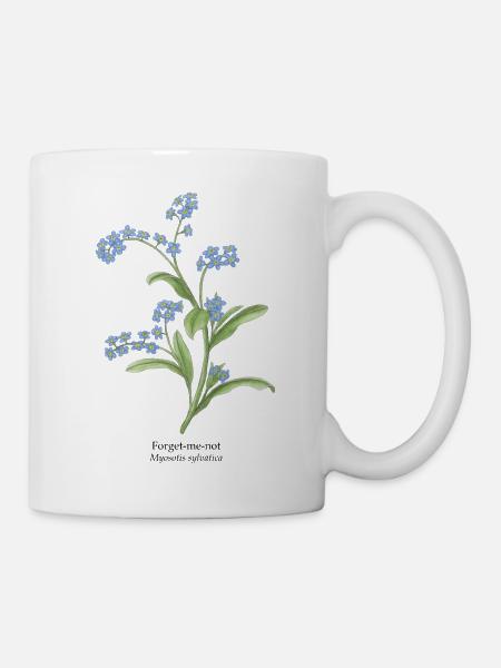 Forget-me-not flowers - Mug - white