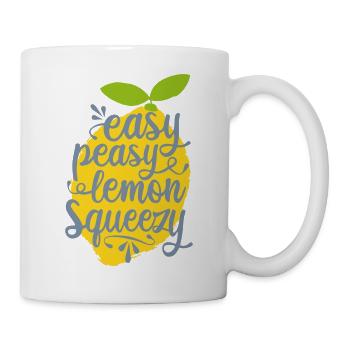 Easy Peasy Lemon Squeezy - Tasse - Weiß - Rechts