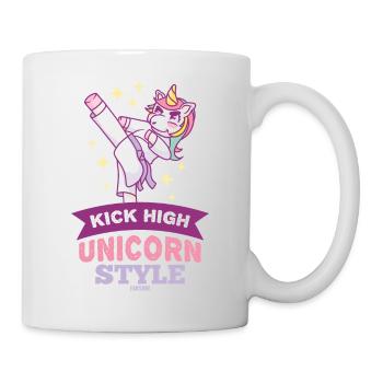 Einhorn Karaté arts martiaux enfants - Mug blanc - blanc - Droite