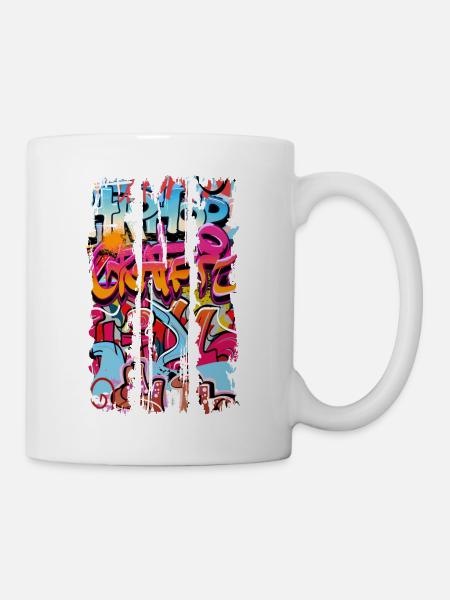 Graffiti - Tasse - Weiß