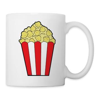 Popcorn - Tasse - Weiß - Rechts
