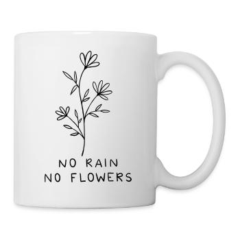 Pas de pluie pas de fleurs - Mug blanc - blanc - Droite