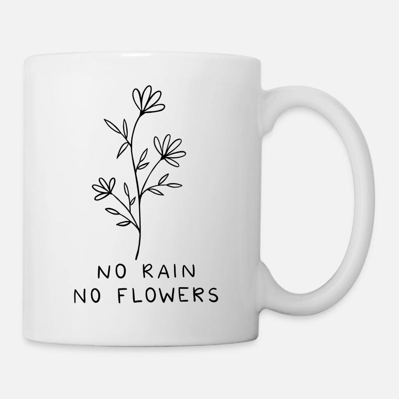 Pas de pluie pas de fleurs - Mug blanc - blanc