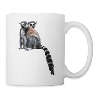 Lémuriens Madagascar - Mug blanc - blanc - Droite
