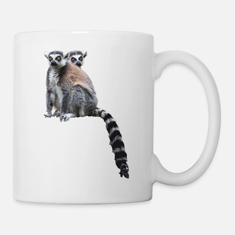 Lémuriens Madagascar - Mug blanc - blanc