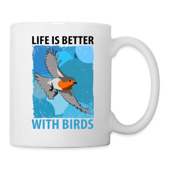 Observation des oiseaux Oiseaux Observation des oiseaux Oiseaux - Mug blanc - blanc - Droite
