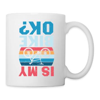 Cycling Biking Cyclist MTB Slogan Design - Mug - white - Right
