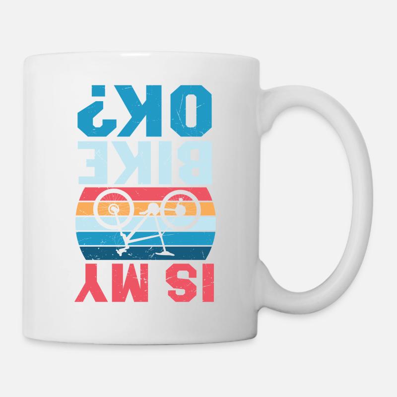 Radfahren Biken Radler MTB Spruch Design - Tasse - Weiß