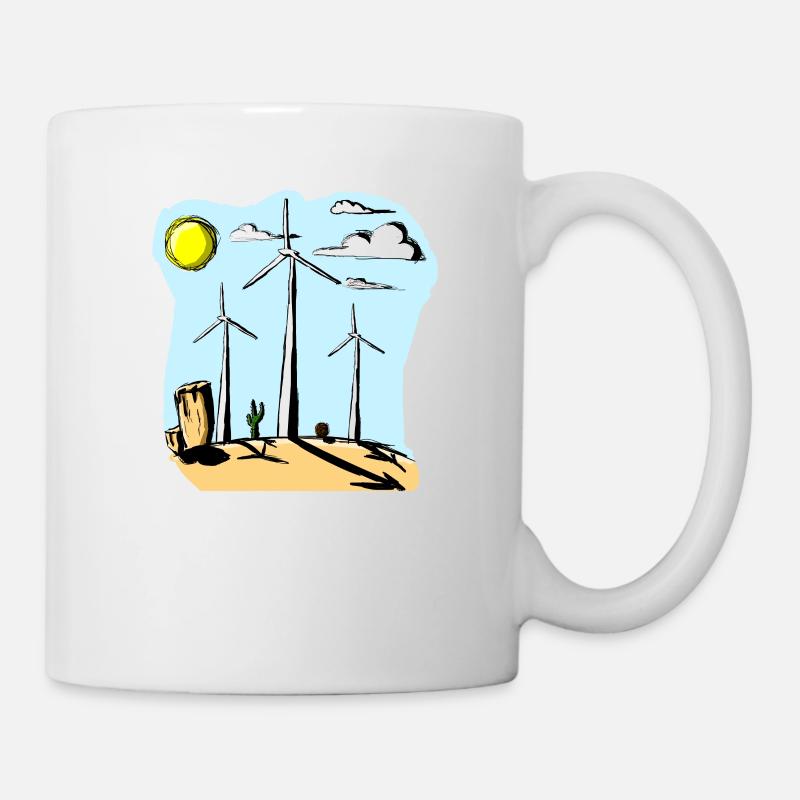 windräder - Tasse - Weiß