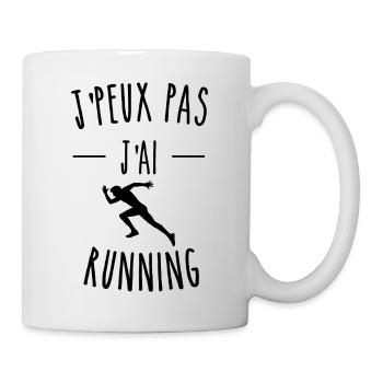 je peux pas j ai running humour sport - Mug blanc - blanc - Droite