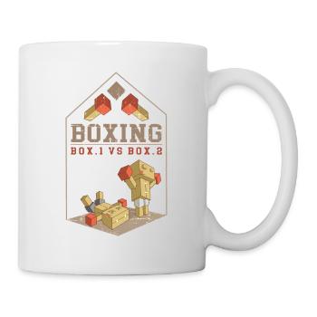 boxing box vs box - Mug - white - Right