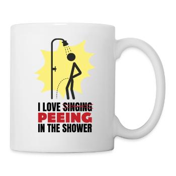 I love peeing in the shower - Shower pee - Mug - white - Right