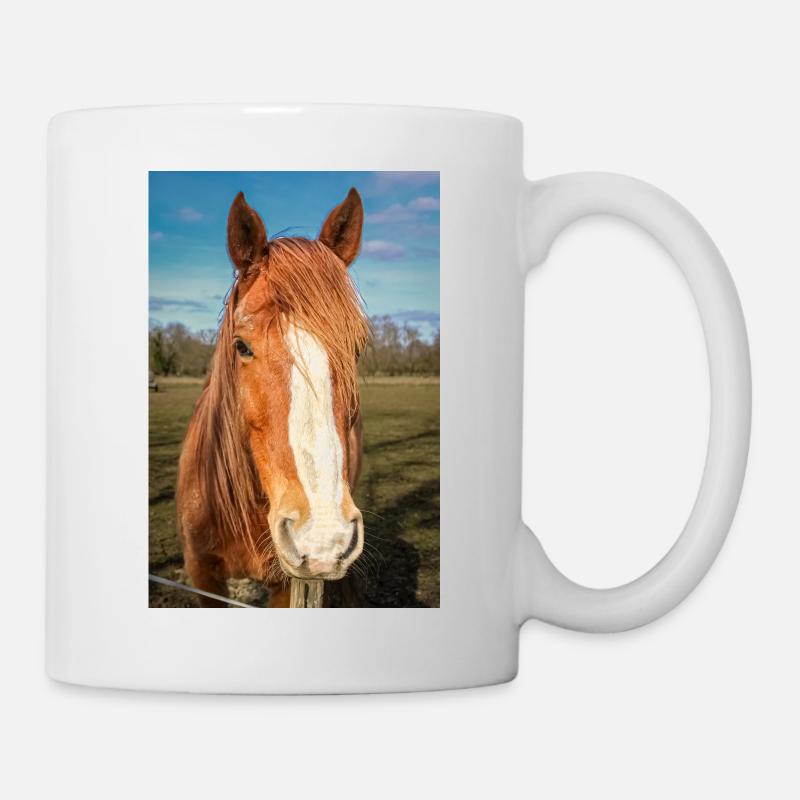le cheval - Mug blanc - blanc