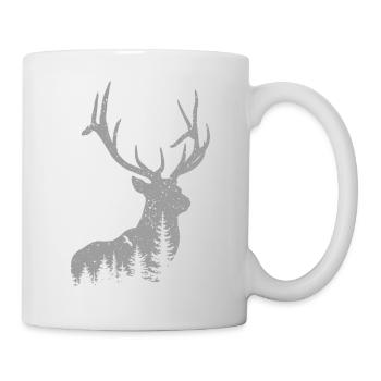 Cerf - Mug blanc - blanc - Droite
