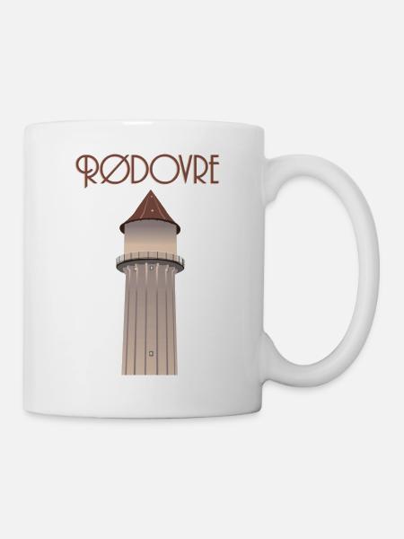 Rødovre Wasserturm - Tasse - Weiß