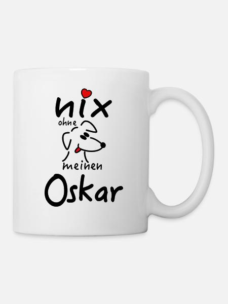 Nicht's ohne Hund Oskar - Tasse - Weiß
