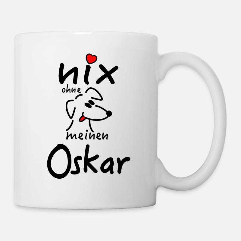 Nicht's ohne Hund Oskar - Tasse - Weiß