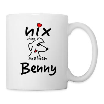 Nicht's ohne Hund Benny - Tasse - Weiß - Rechts