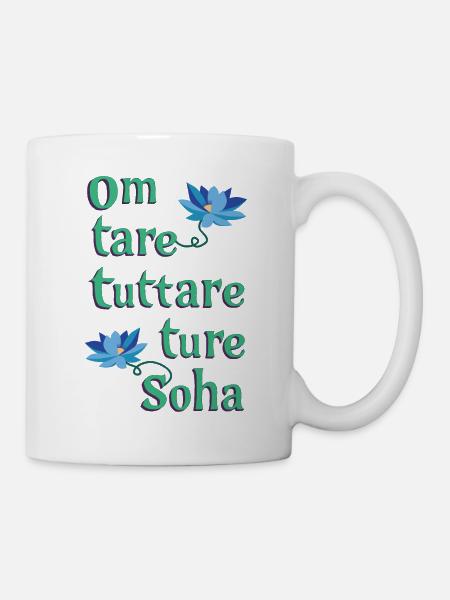 Om Tare Tuttare Ture Soha - Mug blanc - blanc