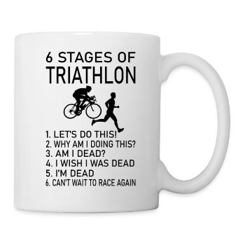 Triathlon Swim Bike Run - Mug - white - Right