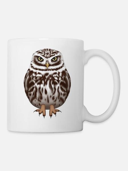 Little owl owl - Mug - white