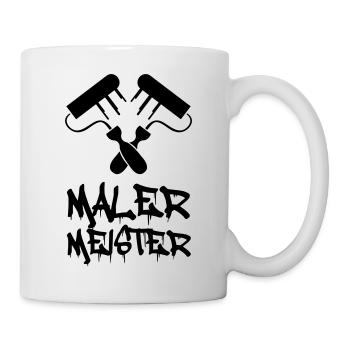 Maler Meister - Tasse - Weiß - Rechts