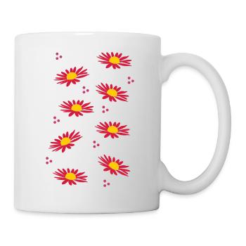 margaritas blanches - le printemps appelle - Mug blanc - blanc - Droite