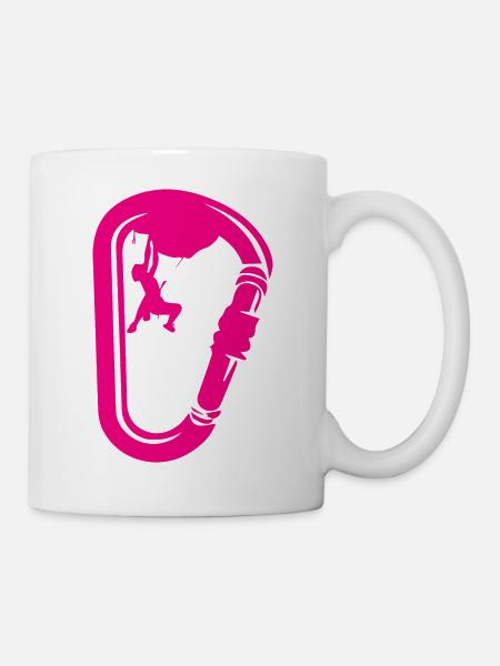 Bouldering Climbing Climbing - Mug - white