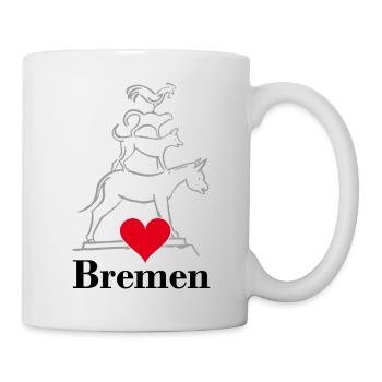 Bremen, Bremen Town Musicians, Ville, Allemagne - Mug blanc - blanc - Droite