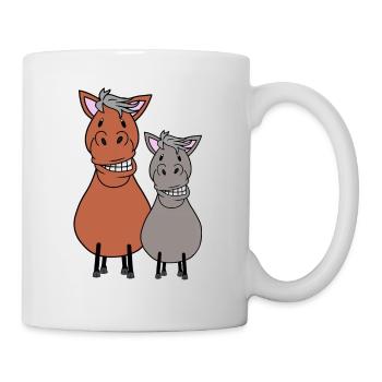 Fat Horse Pony Friends Friendship Horse Fool - Mug - white - Right