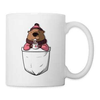 Murmeltier - Tasse - Weiß - Rechts
